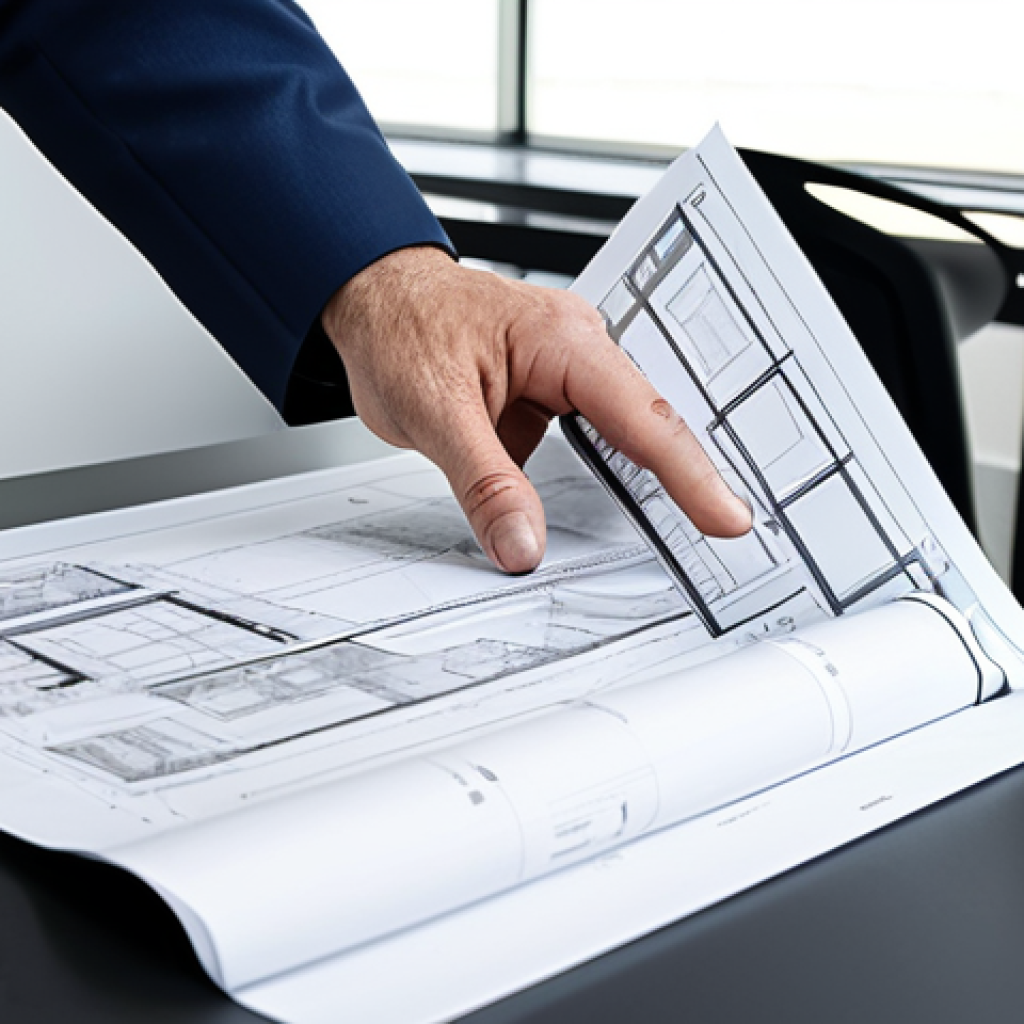 **

"A professional architect, fully clothed in modest office attire, reviewing blueprints in a bright, modern office space. Safe for work, appropriate content, perfect anatomy, natural proportions, professional, family-friendly, well-formed hands, proper finger count."

**