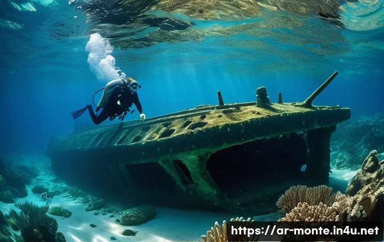 몬테네그로의 해양 스포츠 - **Underwater Wonders of Montenegro:** A professional diver, fully equipped with a wetsuit, mask, and...