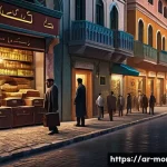 몬테네그로 유명 범죄 사건 - A detailed digital art scene of a bustling Montenegrin city street at dusk, highlighting the economi...